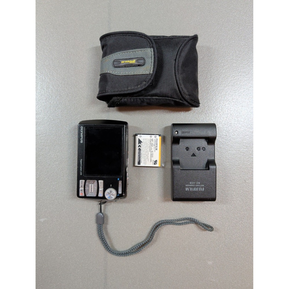 Olympus Stylus 840 8.0MP Digital Camera Black 5x Optical Zoom Kit with Case - Picture 10 of 14